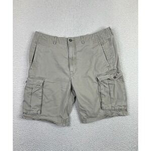 Levi's Cargo Shorts Mens 36 (Fits 38) Gray Twill 100% Cotton Utility